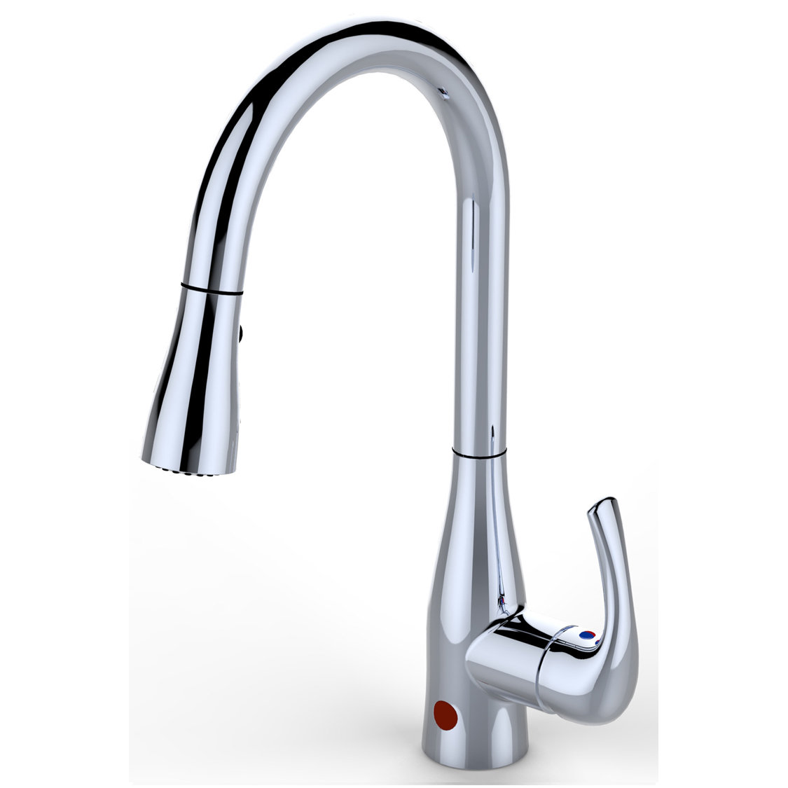 Bio Bidet Touchless Single Handle Deck Mounted Kitchen Faucet with
